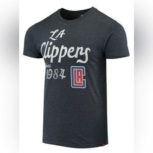 Men's Sportiqe Navy LA Clippers Comfy Tri-Blend T-Shirt